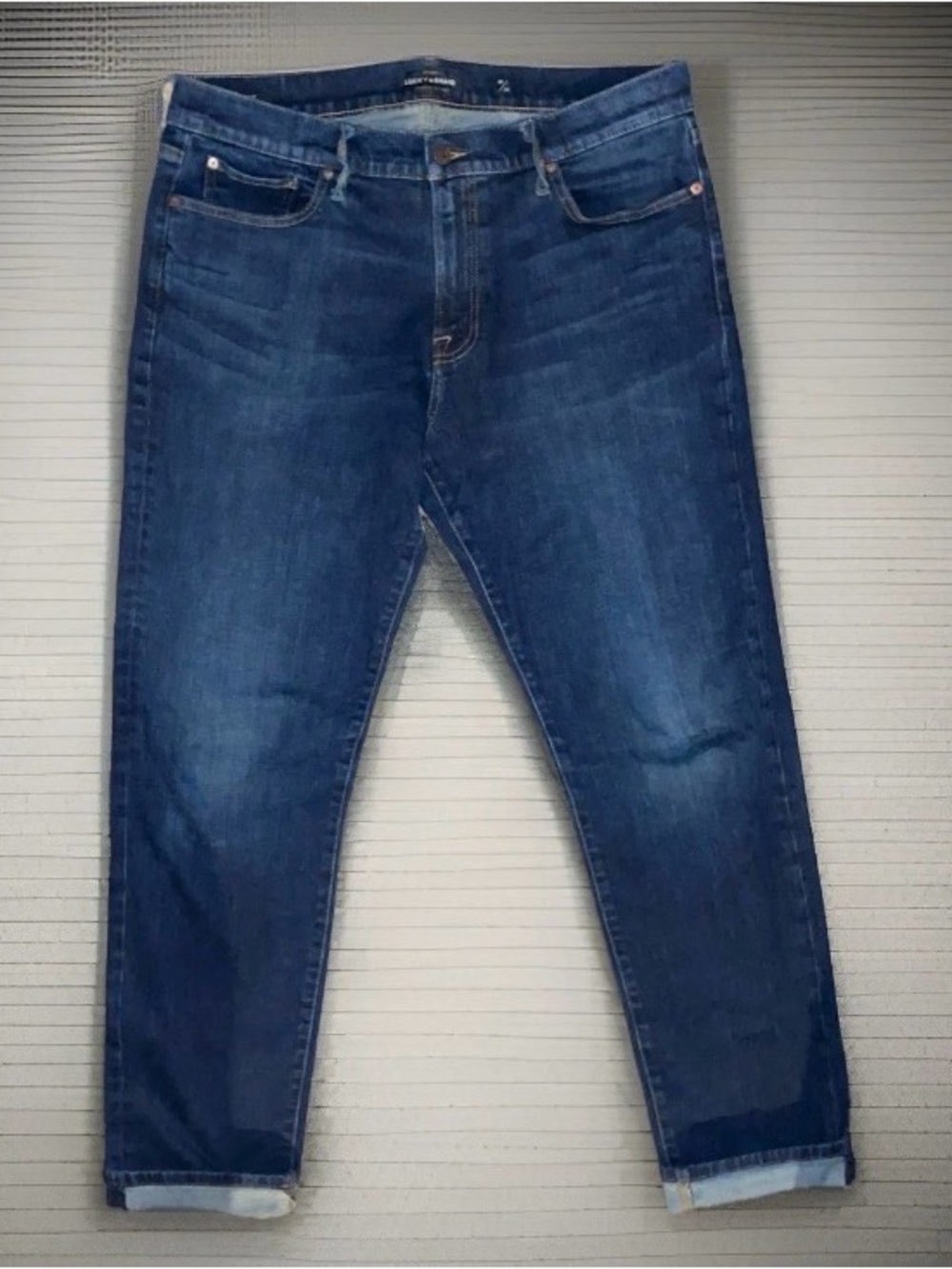Men’s Lucky Brand 221 Straight Leg Jeans (36x34) Dark Wash - Floyd | EUC